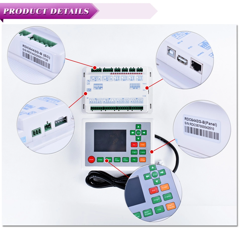 Laser Controller CO2 Ruida 6442g Rdc6442g CNC Motherboard System Laser Control Card for Laser Engraving Machine Rdc 6442s Panel